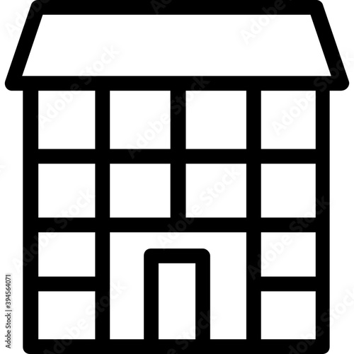 
Building Line Vector Icon
