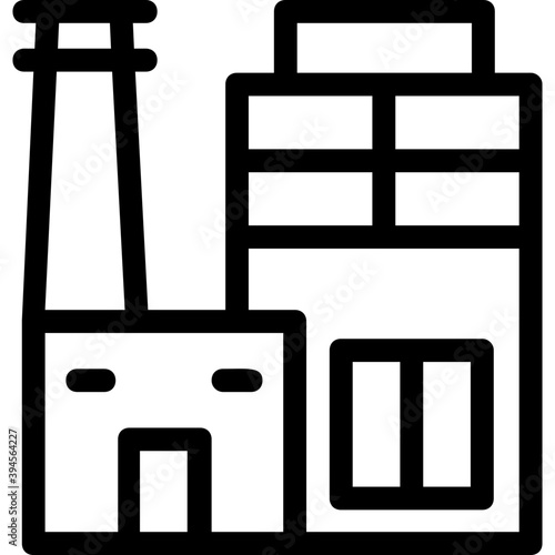 
Building Line Vector Icon
