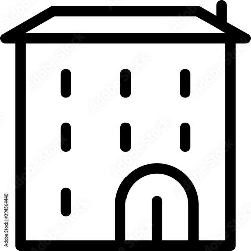 
Building Line Vector Icon
