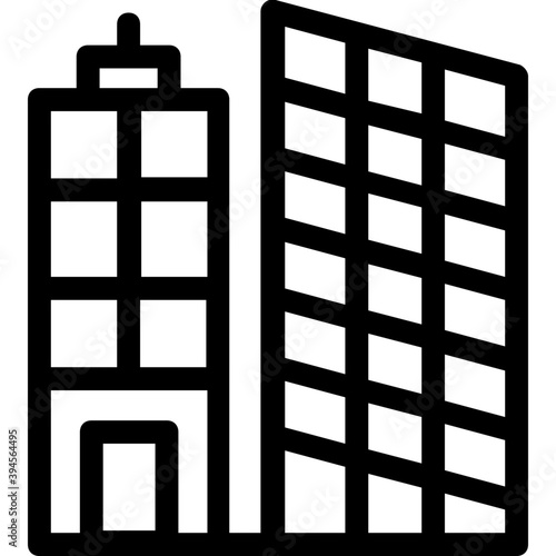 
Building Line Vector Icon
