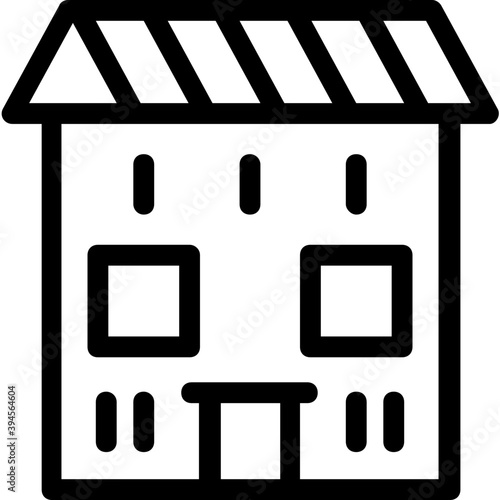 
Building Line Vector Icon
