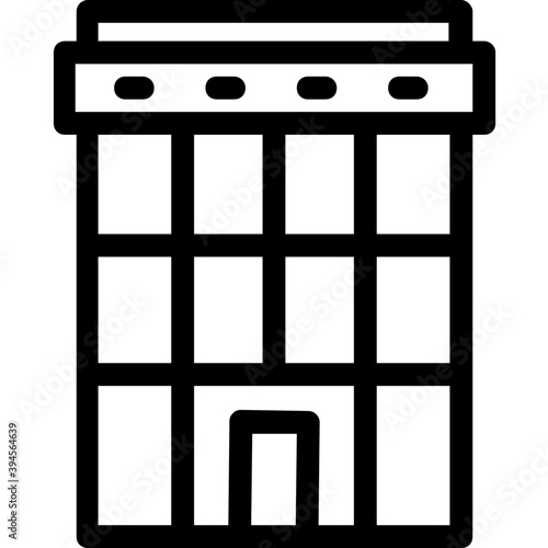 
Building Line Vector Icon

