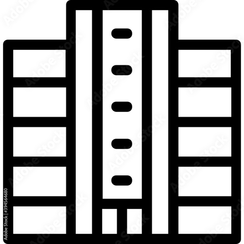
Building Line Vector Icon
