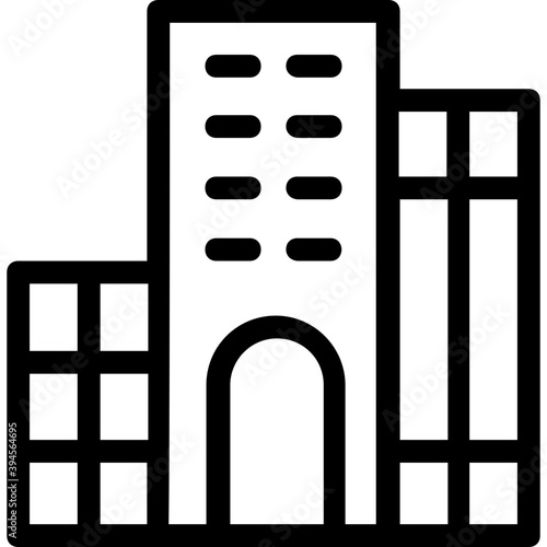 
Building Line Vector Icon
