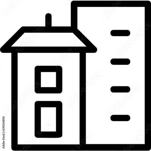 
Building Line Vector Icon
