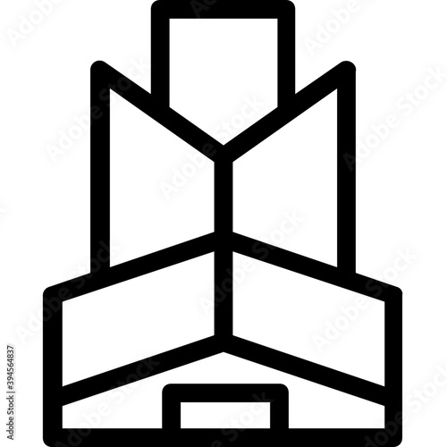 
Building Line Vector Icon
