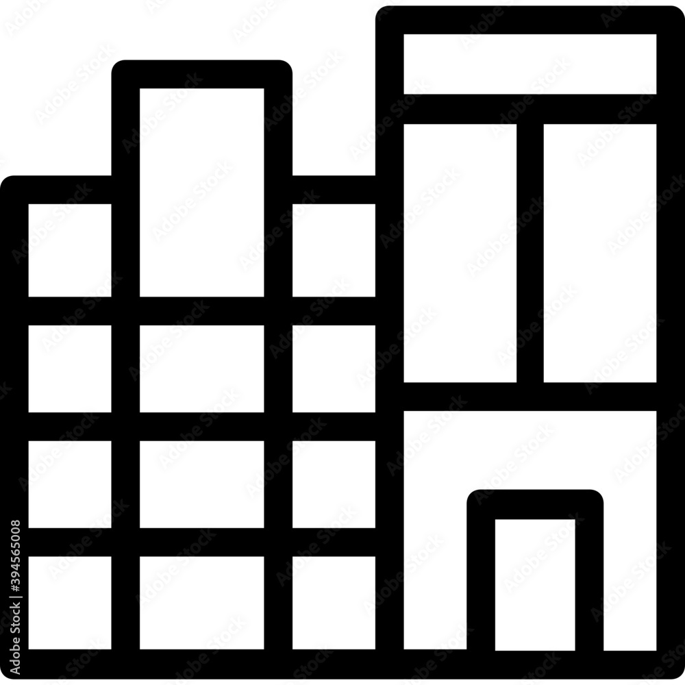 Building Line Vector Icon
Building Line Vector Icon