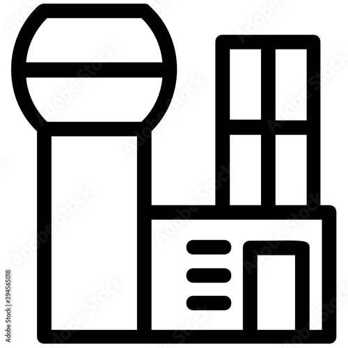 
Building Line Vector Icon
