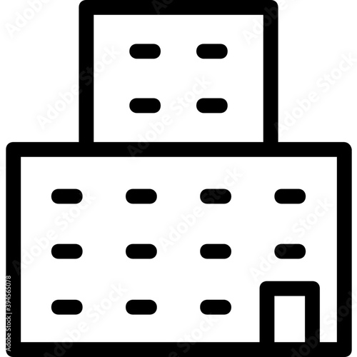 
Building Line Vector Icon
