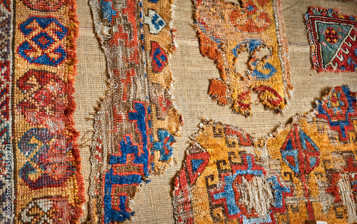 Handmade old and ancient carpet