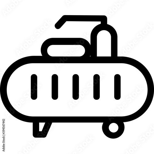 
Cylinder Line Vector Icon
