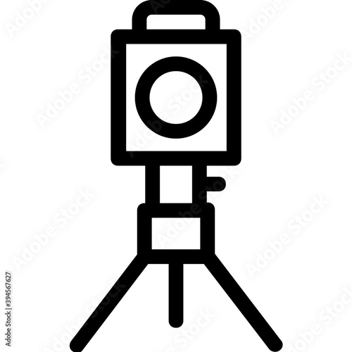
Survey Theodolite Line Vector Icon

