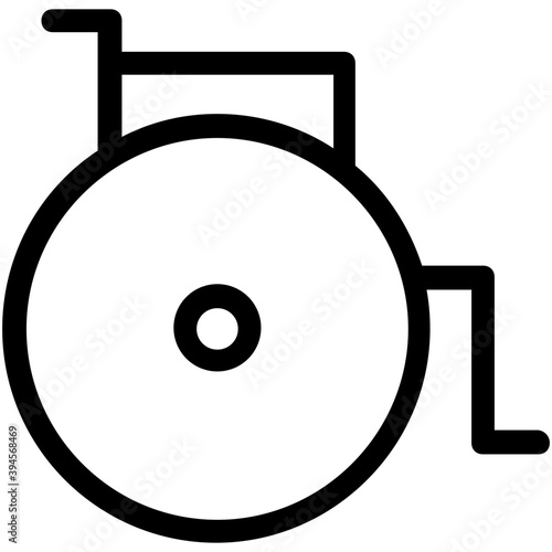 
Wheelchair Vector Icon 
