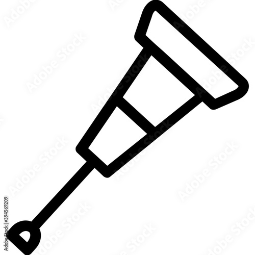 
Crutch Vector Icon
