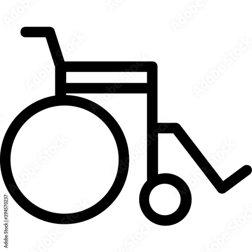 
Wheelchair Vector Icon 
