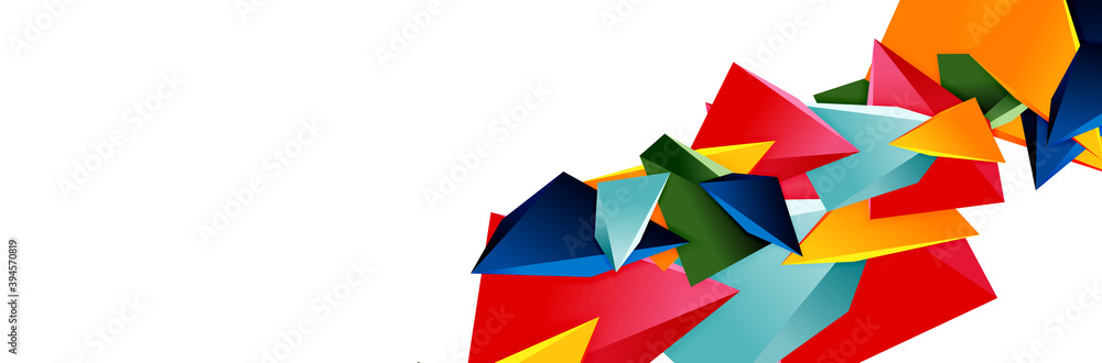 Triangle mosaic abstract background, 3d triangular low poly shapes. Geometric vector illustration for covers, banners, flyers and posters and other Triangle mosaic abstract background, 3d triangular low poly shapes. Geometric vector illustration for covers, banners, flyers and posters and other