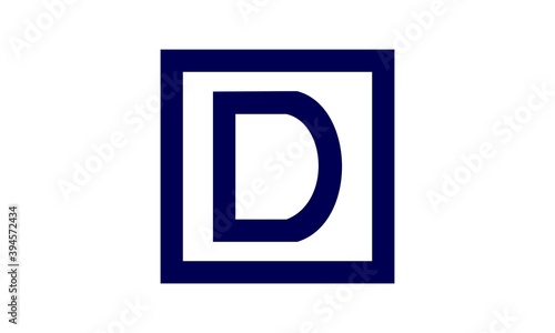 Abstract letter D illustration vector design