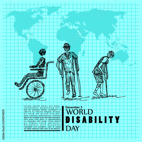 World Disability Day, poster and banner