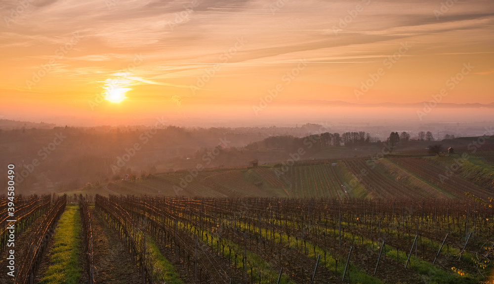 Sonnenuntergang in der Ortenau bei Kippenheim