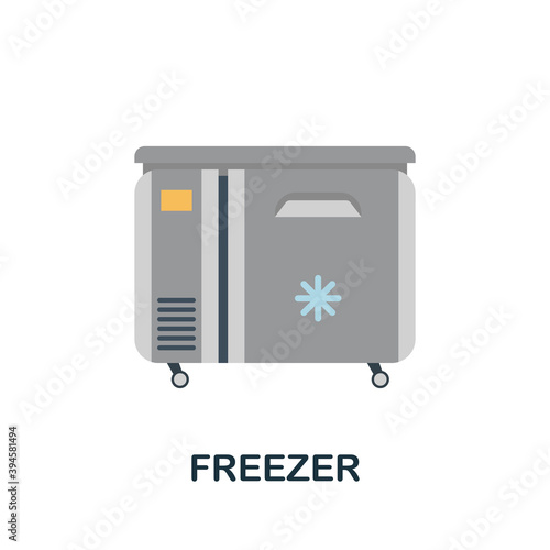 Freezer icon. Simple element from kitchen appliances collection. Creative Freezer icon for web design, templates, infographics and more