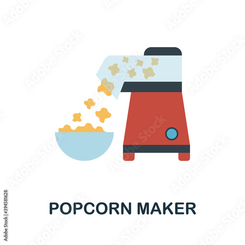 Popcorn Maker icon. Simple element from kitchen appliances collection. Creative Popcorn Maker icon for web design, templates, infographics and more