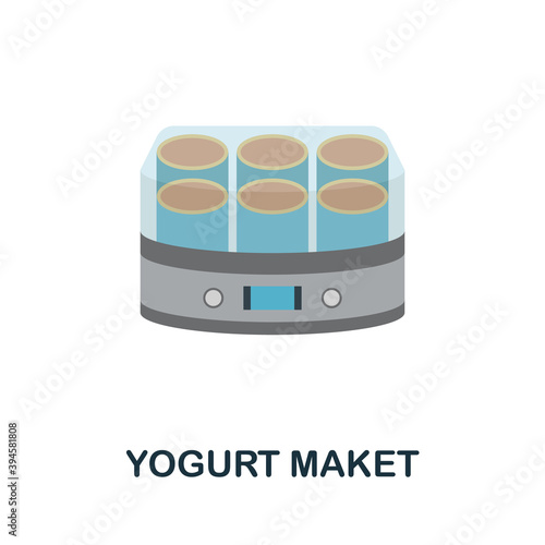 Yogurt Maket icon. Simple element from kitchen appliances collection. Creative Yogurt Maket icon for web design, templates, infographics and more
