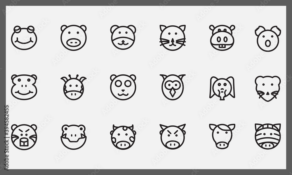line icons set of pets and veterinary. Outline symbol collection. line icons set of pets and veterinary. Outline symbol collection.