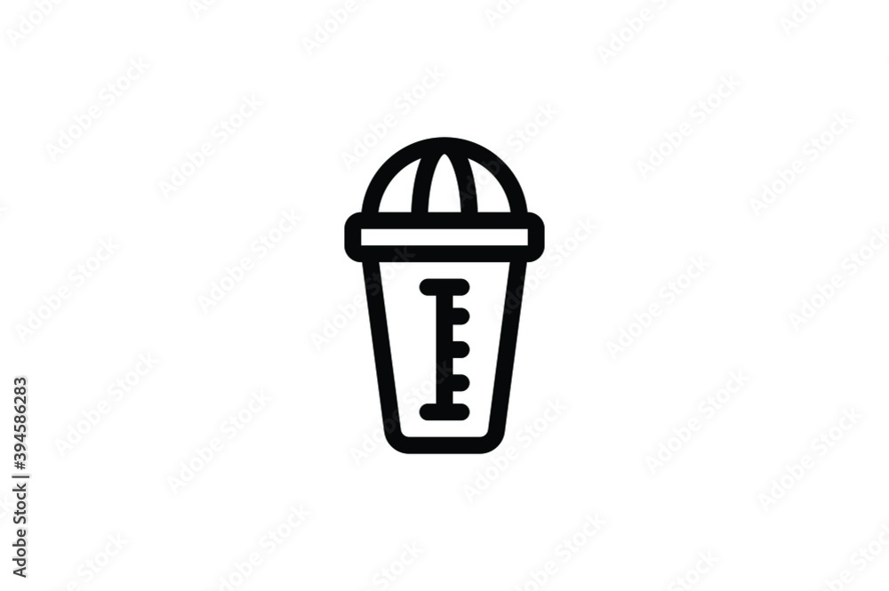 Gym Outline Icon - Drinking Bottle Gym Outline Icon - Drinking Bottle