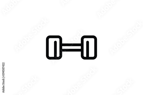 Gym Outline Icon - Dumbbell