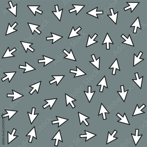 Seamless vector cursor pattern. Arrow symbol background for design  web site  design  fabric  textile.