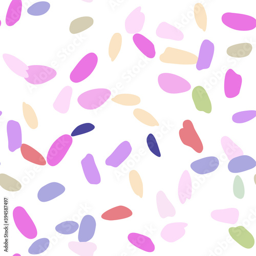 Multicolored spots pattern/ Acrylic brushes paint seamless background