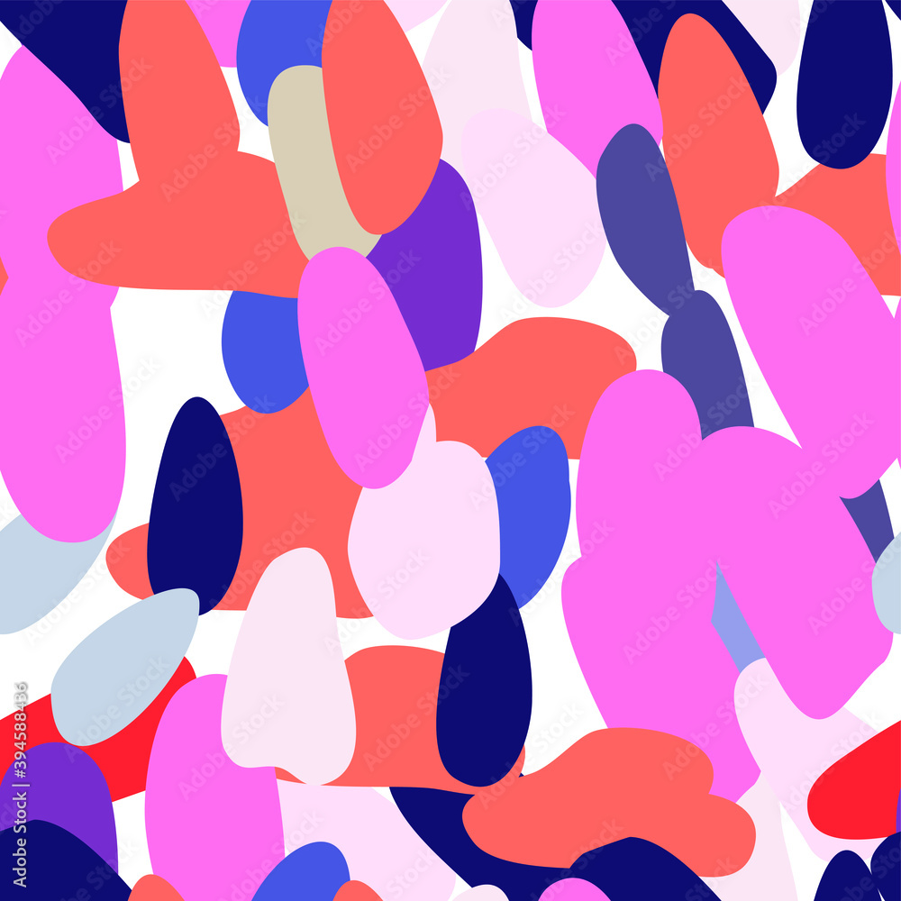 Multicolored spots pattern/ Acrylic brushes paint seamless background Multicolored spots pattern/ Acrylic brushes paint seamless background