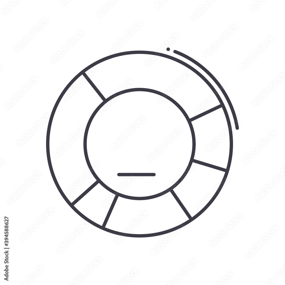 Market shares icon, linear isolated illustration, thin line vector, web design sign, outline concept symbol with editable stroke on white background. Market shares icon, linear isolated illustration, thin line vector, web design sign, outline concept symbol with editable stroke on white background.