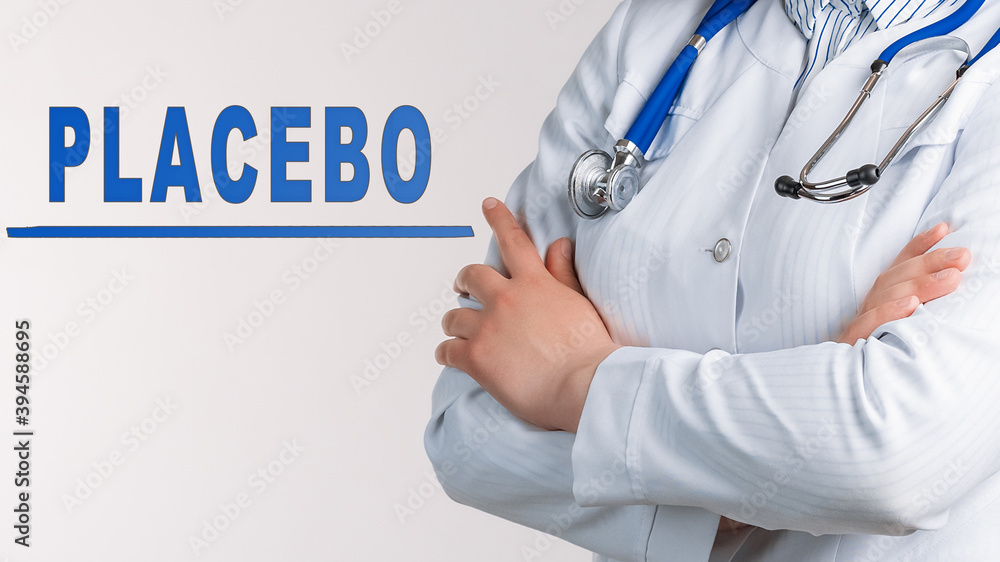 Word PLACEBO on a white background. Medical concept Word PLACEBO on a white background. Medical concept