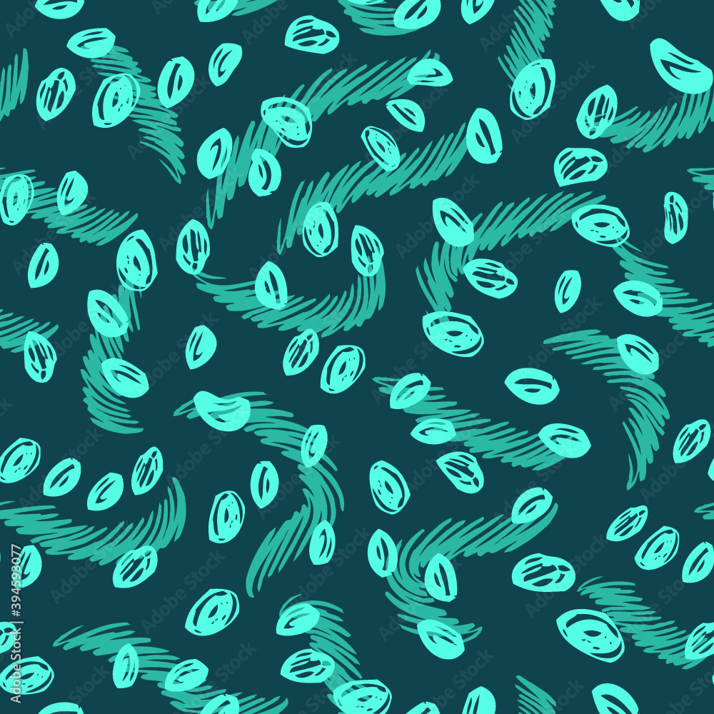 Fototapeta premium vector seamless pattern with hand drawn abstract brushed shapes for wallpapers, scrapbooking, web page backgrounds, textile
