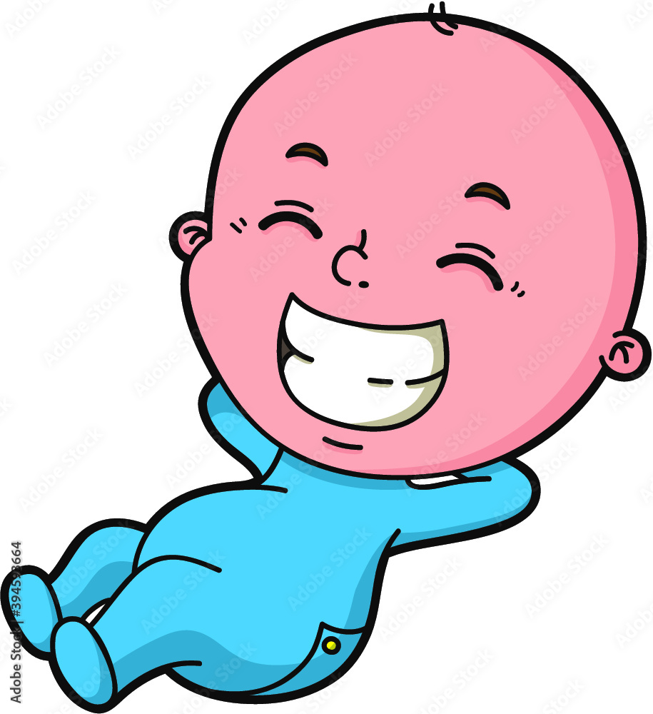 vector illustration of cute cartoon baby boy vector illustration of cute cartoon baby boy
