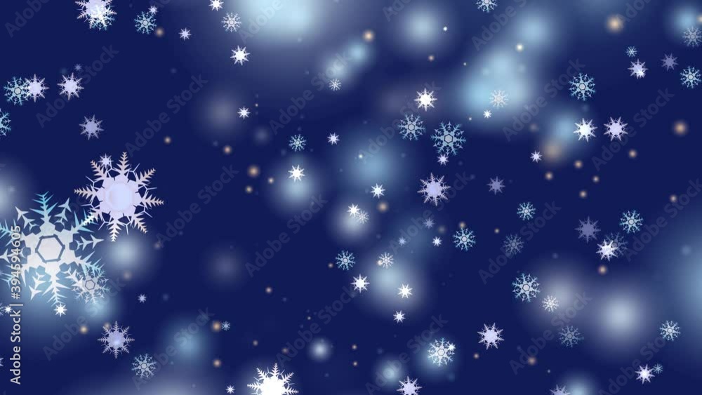 snowflake eight and six star six branch thorn wing falling on black screen, ice dust particles element for Christmas festival dark blue background snowflake eight and six star six branch thorn wing falling on black screen, ice dust particles element for Christmas festival dark blue background