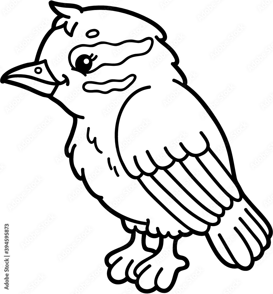 Vector illustration of cute cartoon xenops character for children, coloring and scrap book Vector illustration of cute cartoon xenops character for children, coloring and scrap book