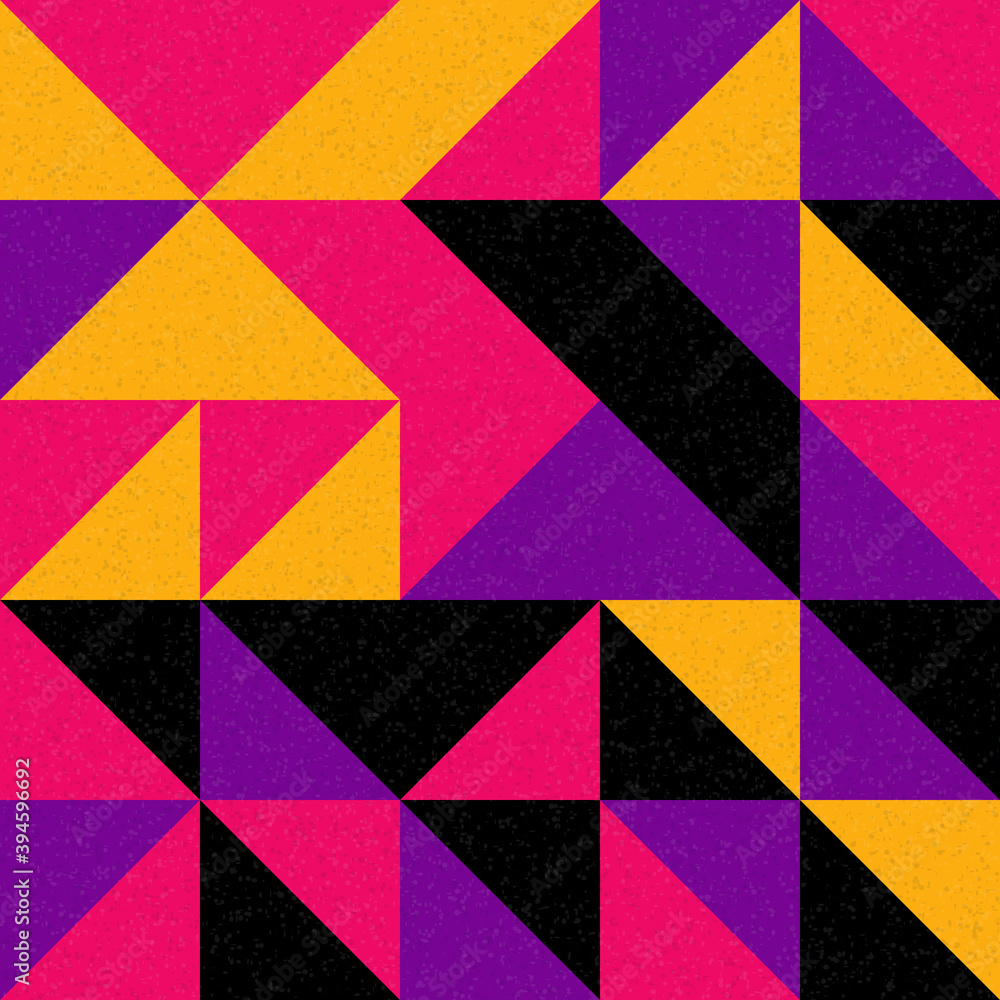 Naklejka Abstract Geometric Pattern generative computational art illustration