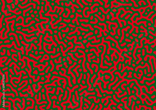 Turing Noodle Pattern Red Green