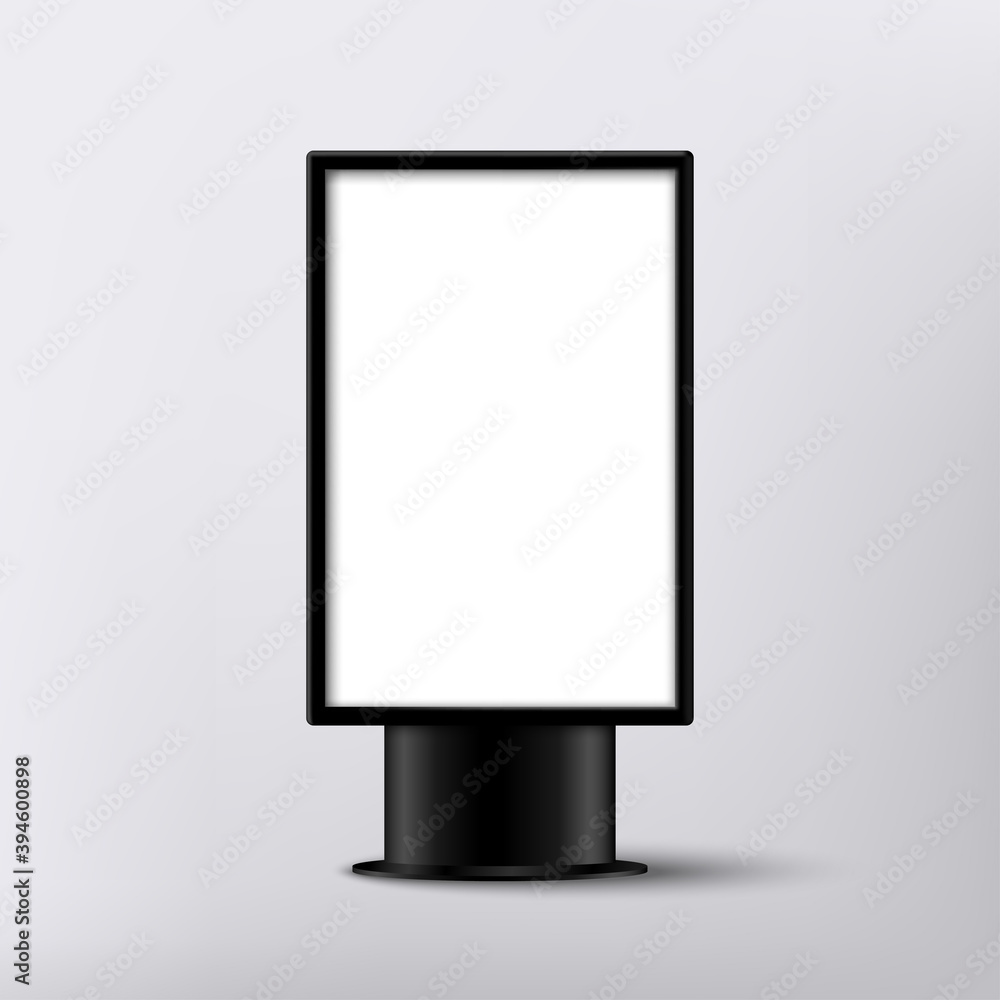 Blank outdoor lightbox for advertising, Street sign, Signboard banner Blank outdoor lightbox for advertising, Street sign, Signboard banner