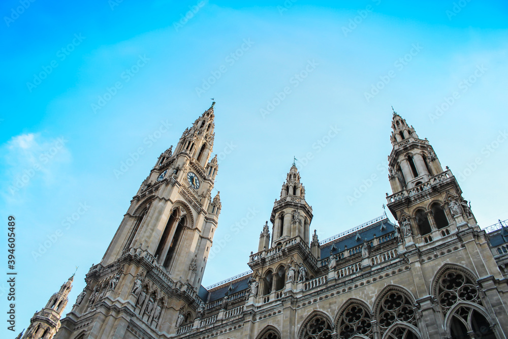 Old unique church in a big city