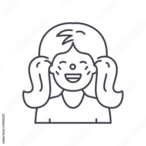 Perverse icon, linear isolated illustration, thin line vector, web design sign, outline concept symbol with editable stroke on white background.