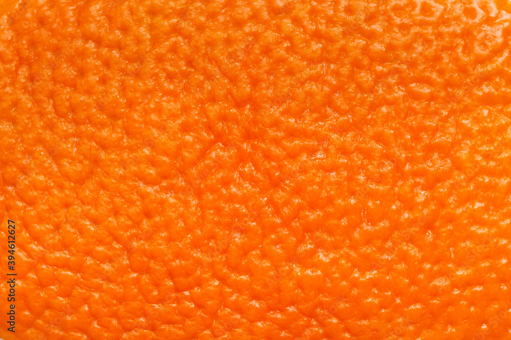The skin of an orange closeup.