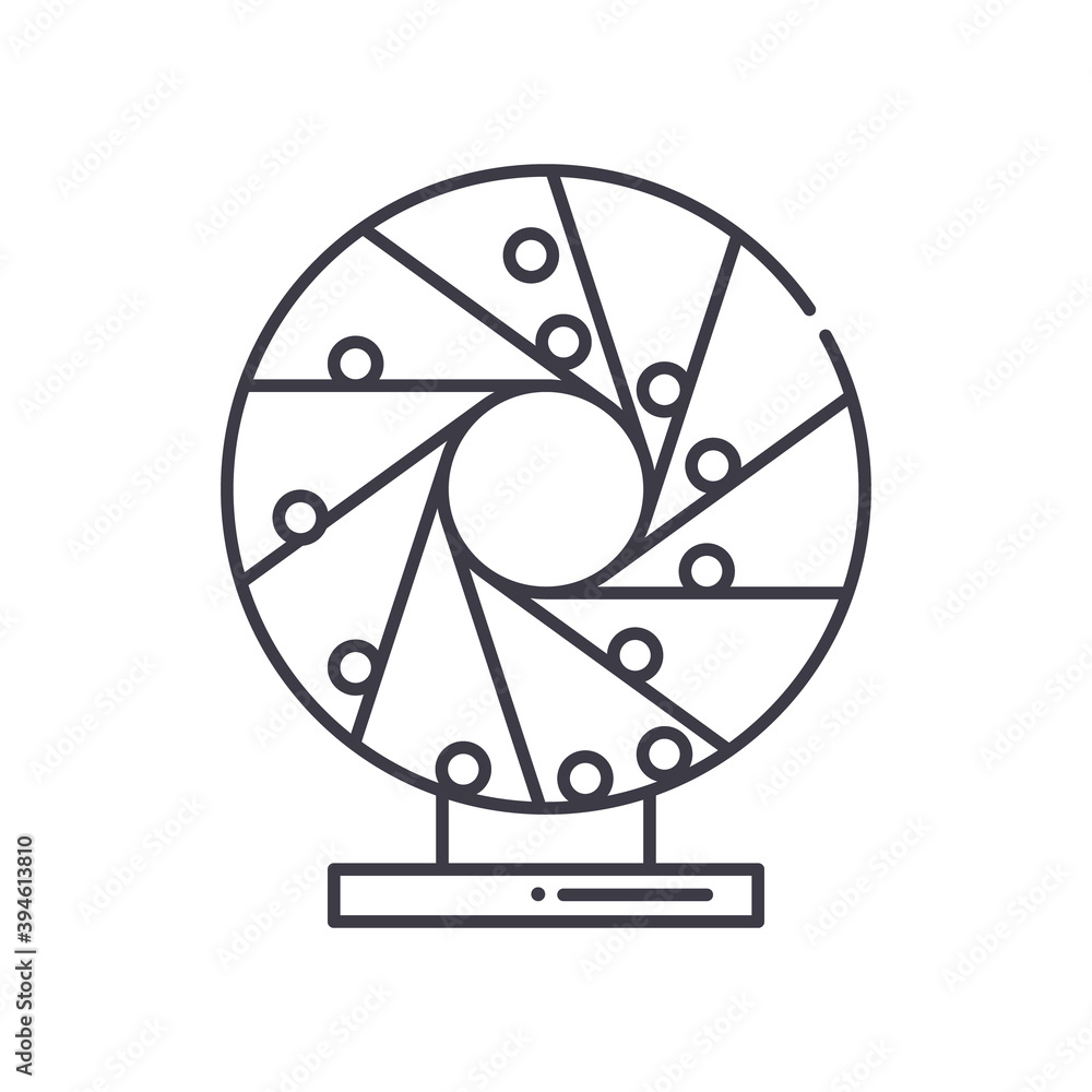 Perpetual motion icon, linear isolated illustration, thin line vector, web design sign, outline concept symbol with editable stroke on white background. Perpetual motion icon, linear isolated illustration, thin line vector, web design sign, outline concept symbol with editable stroke on white background.