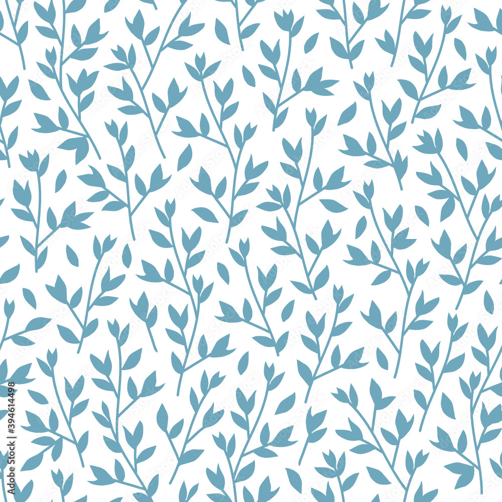 Vector seamless background pattern with abstract plants Vector seamless background pattern with abstract plants