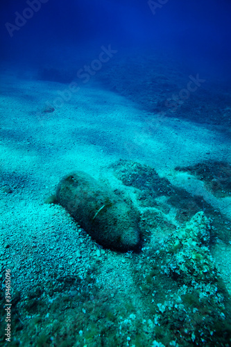 Image of bomb rusty wreck laying in the sea bed in Croatia © Sergey Novikov