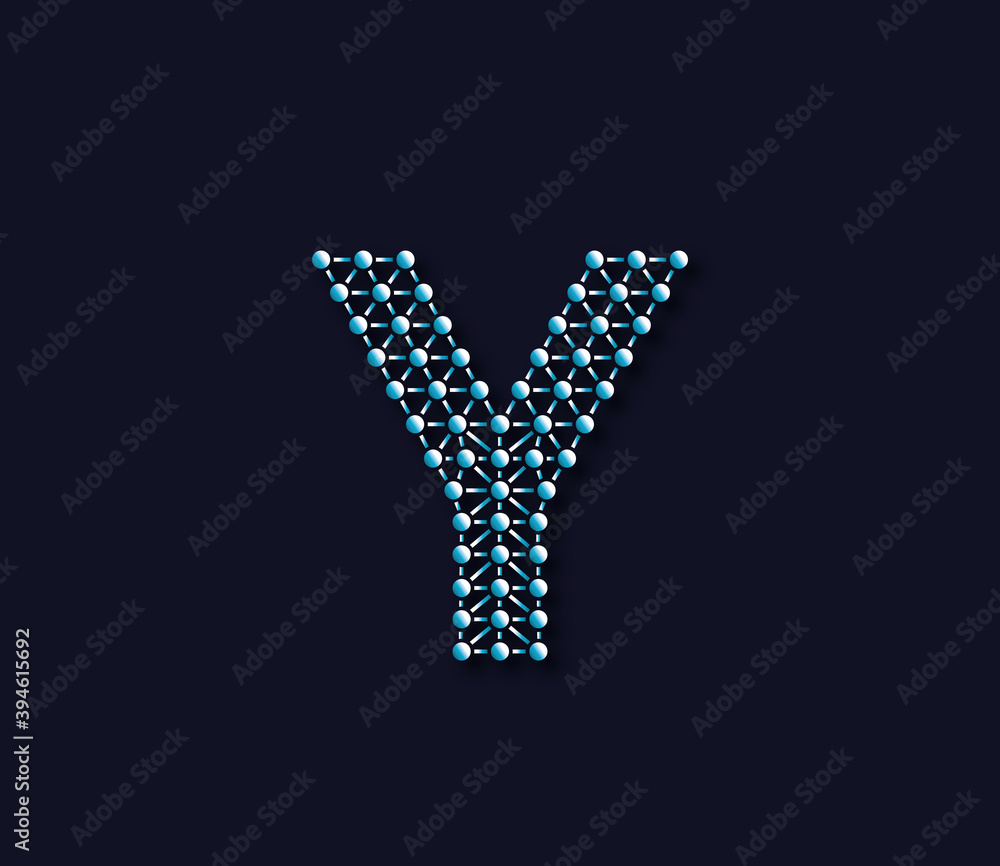 Y Alphabet Creative Technology Connections Data Store Logo Design Concept Y Alphabet Creative Technology Connections Data Store Logo Design Concept