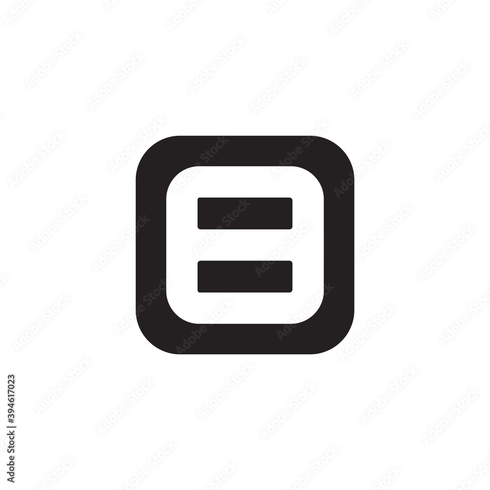 number 8 square geometric line simple logo vector number 8 square geometric line simple logo vector