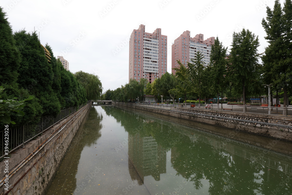 Waterfront City Architectural Scenery, Shijiazhuang City, Hebei Province, China